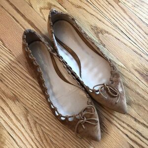 Gianvito Rossi 38 brown suede flats